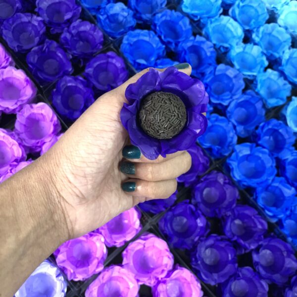 Forminhas Doces Finos Floral Flor Festa Tons