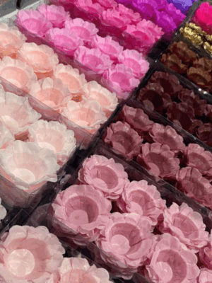 Forminhas Doces Finos Floral Flor Festa Tons