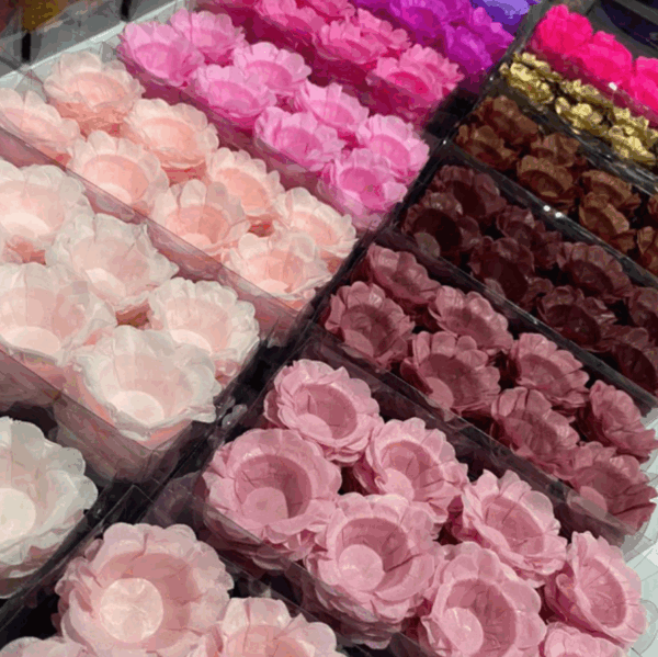 Forminhas Doces Finos Floral Flor Festa Tons